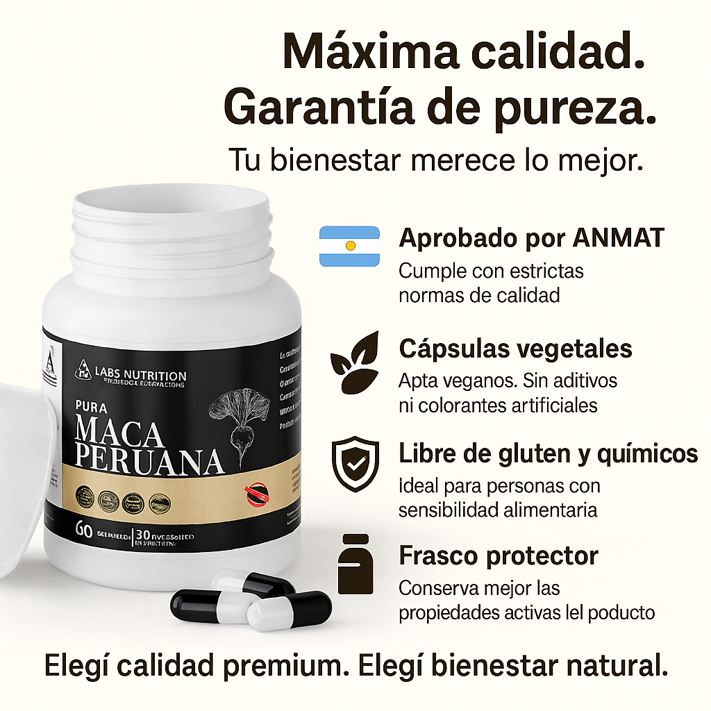 Maca Peruana - Pureza, Energía y Equilibrio🌿✨